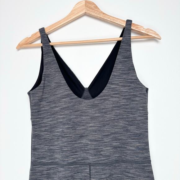 Outdoor Voices Freeform Unitard Bodysuit Heathered Charcoal | Gray | SZ M - Picture 9 of 13